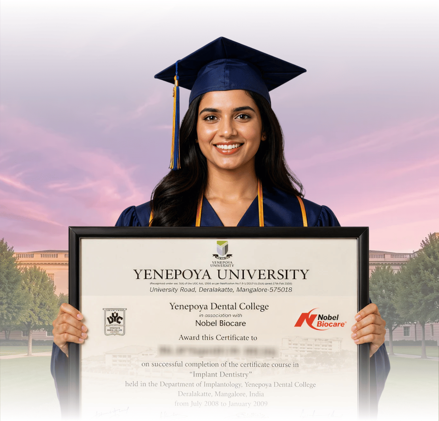 Sample online degree certificate